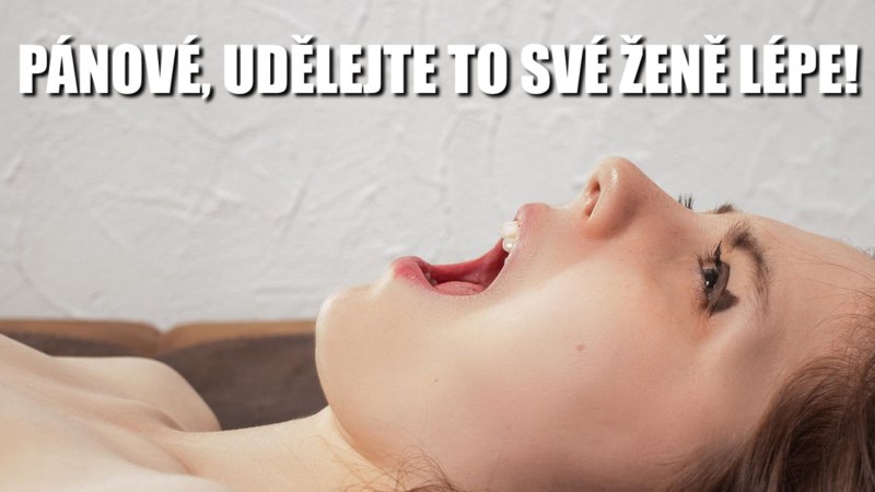 The girl's face with orgasm