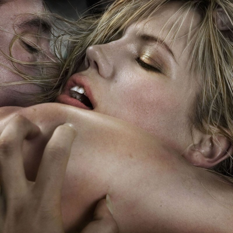 Female face in ecstasy