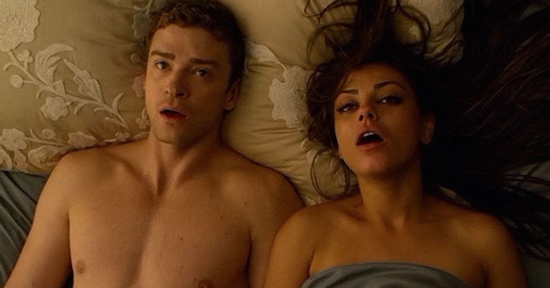 Mila Kunis and Justin Timberlake bed scenes