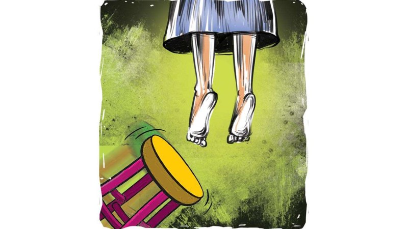 3D art hanging naked families