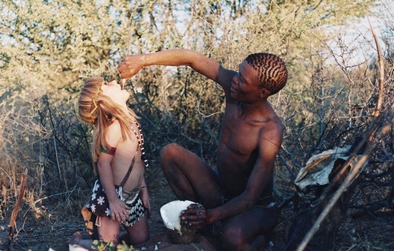 Naked women of African tribes