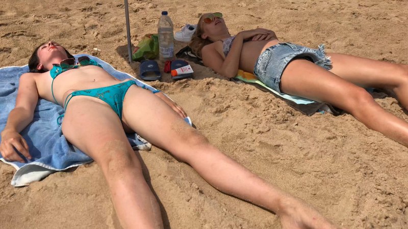 Spied on the beach private