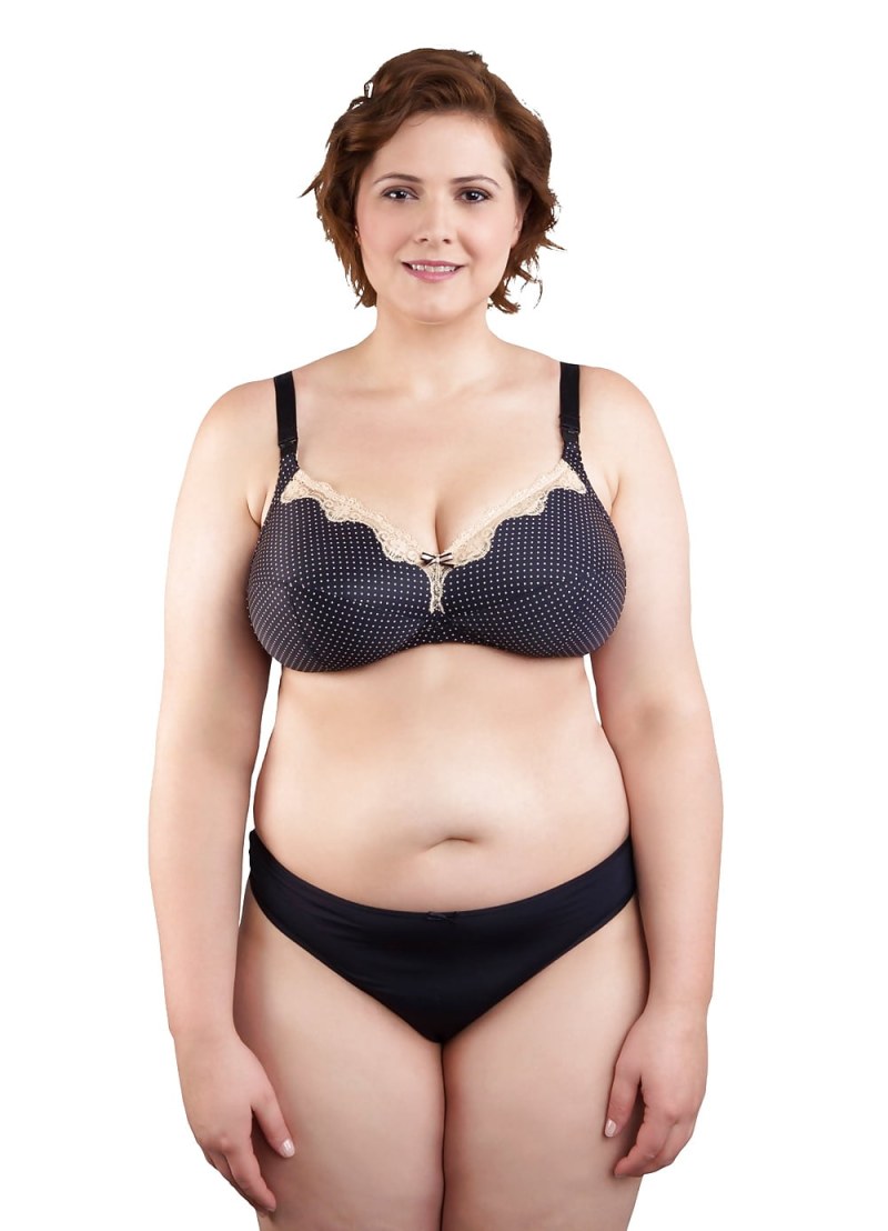 Plus Size Model Bra Panty