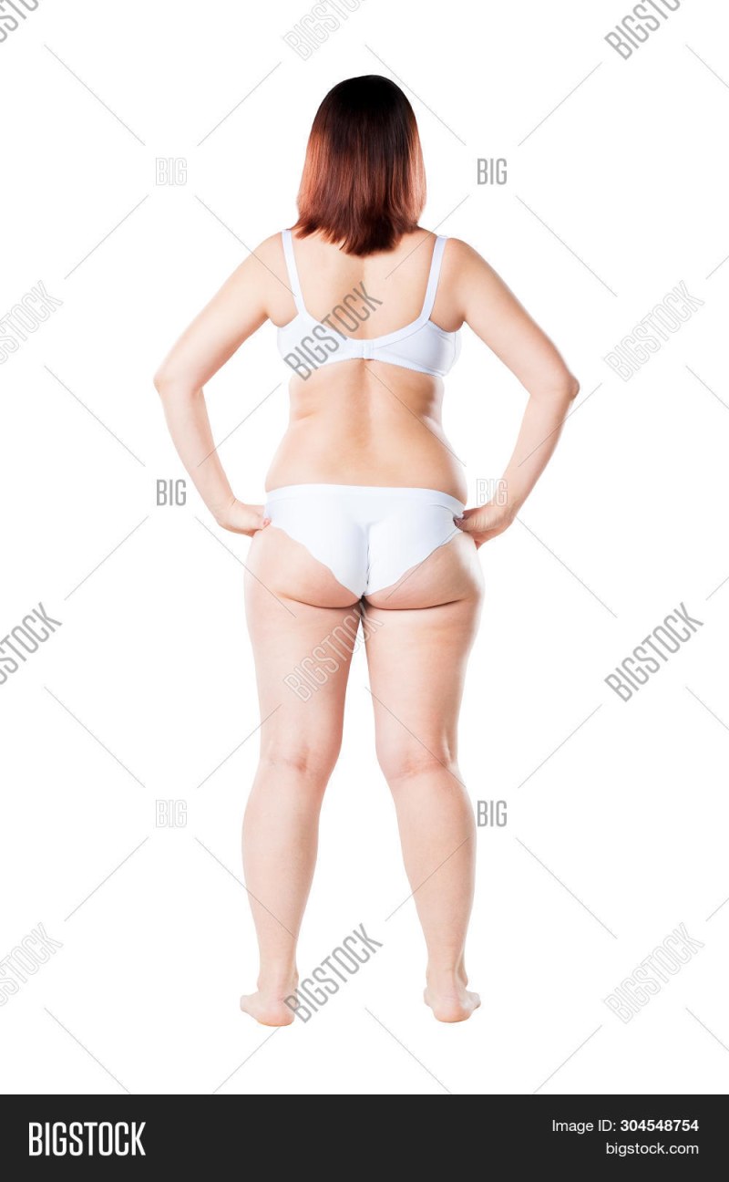 Fat Woman in Lower Lighting from behind