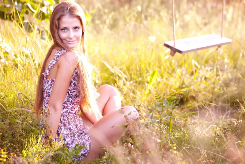 Cute Girls in Nature