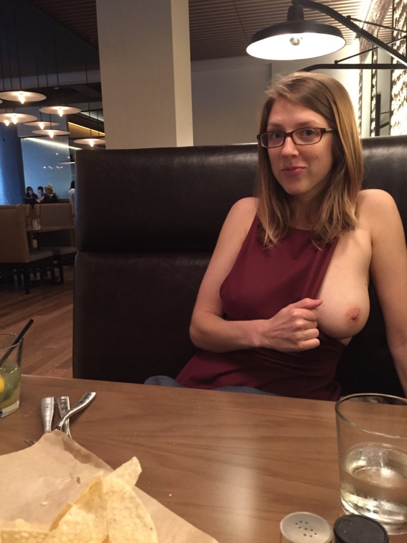 Big breasts are publicly