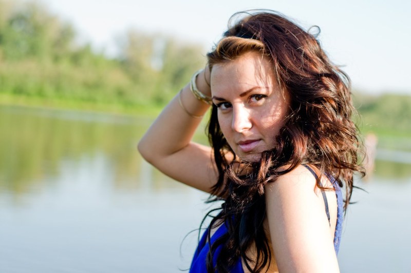 Kelly Brook on the island