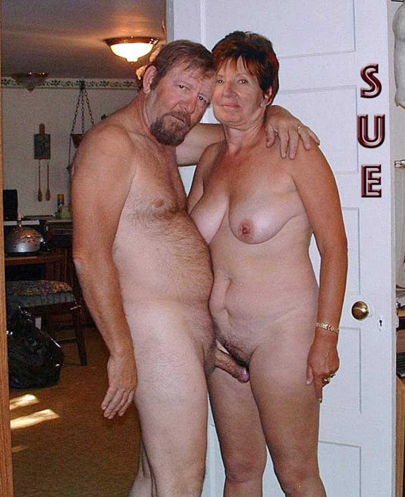 Naked women and men aged