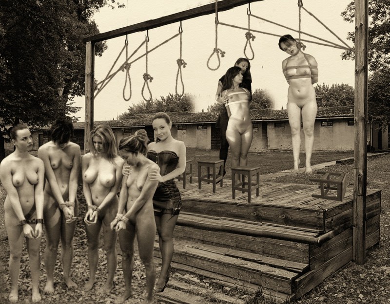 The erotic execution of the girl