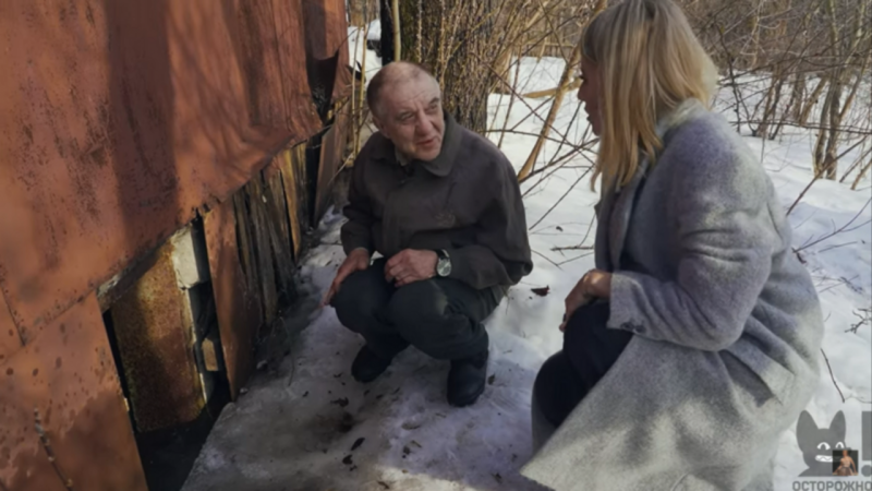 Drawn person with fak