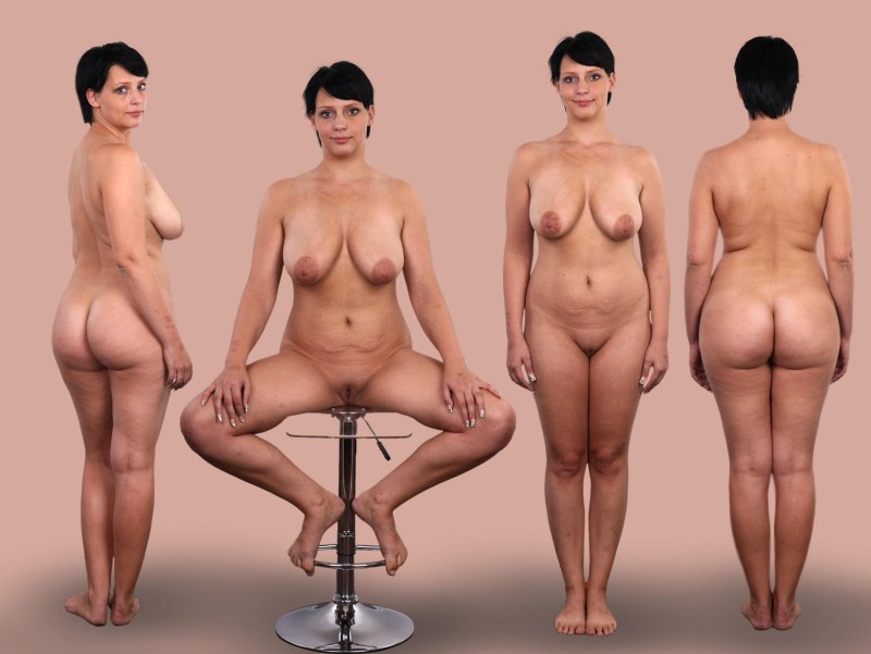 Naked women from different sides