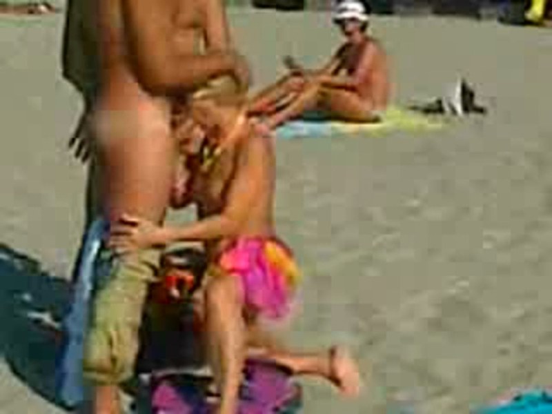 Naked men on a common beach