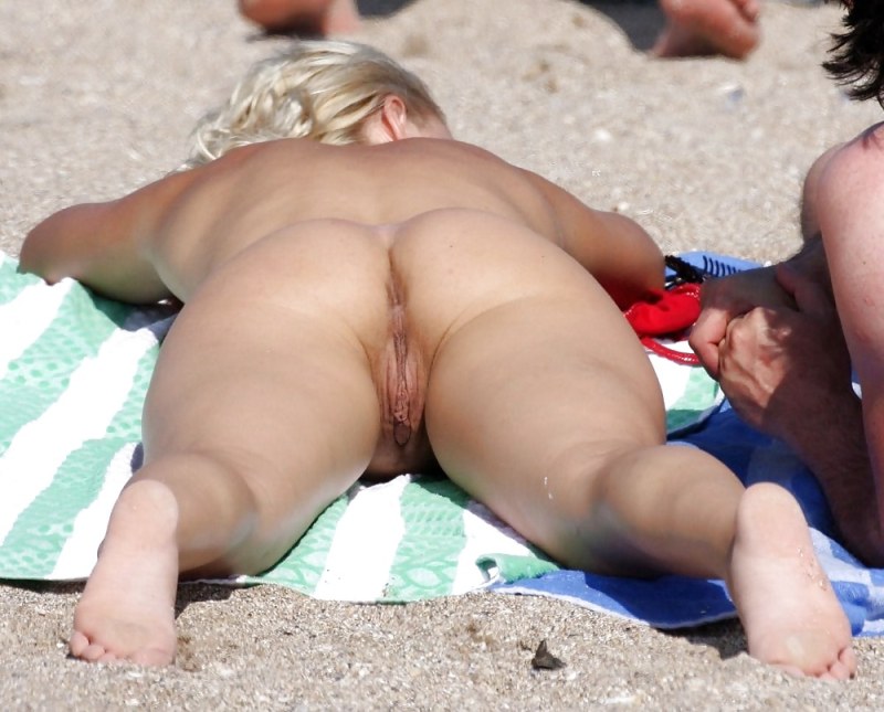 Beautiful vagina on the beach