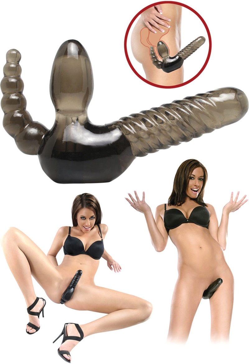 Double strapon without belts