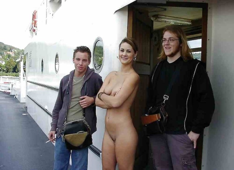 Naked men dressed women