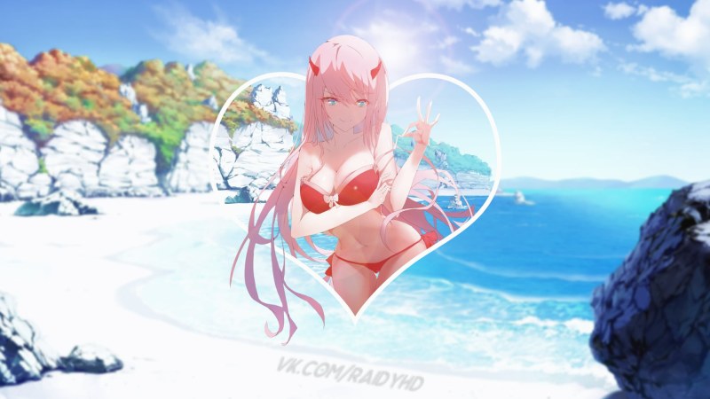 02 in an anime swimsuit