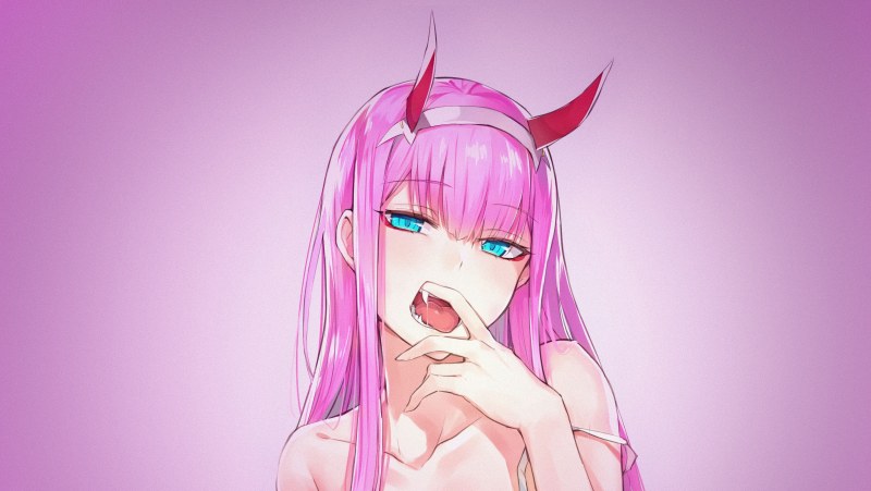 02 Zero Two ahegao