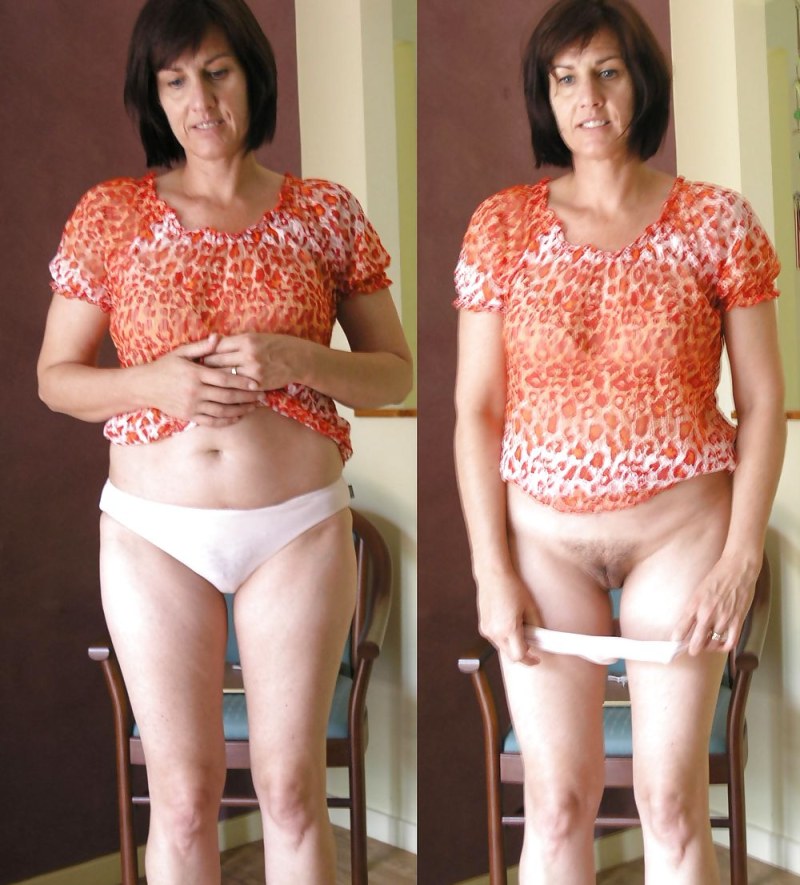 Naked women in ordinary life