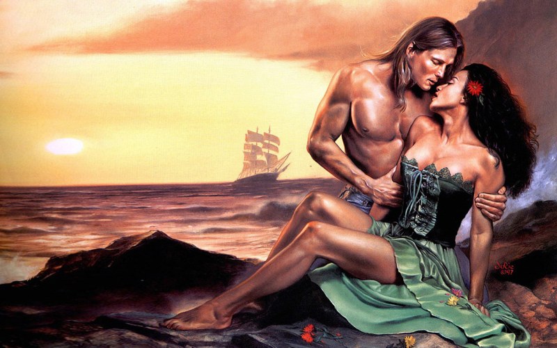 Man and woman art