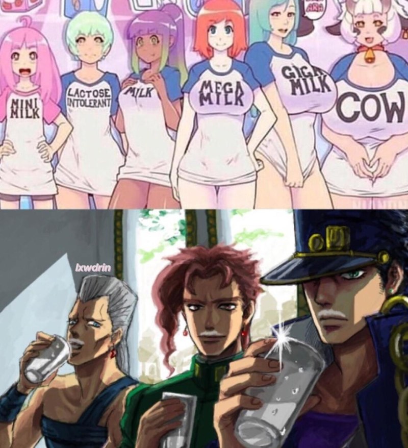 Anime meme milk