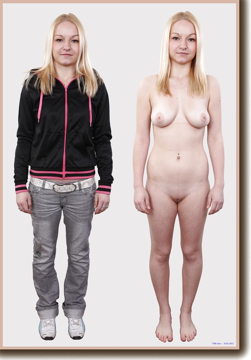 Dressed and stripped men