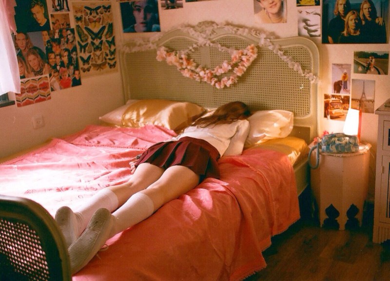 Amateur teen in his room